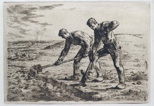 De Gravers door Jean Francois Millet